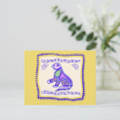 Leopard Quilt Briefkaart (Staand voorkant)