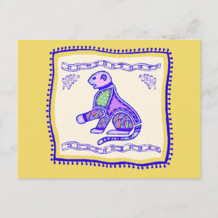 Leopard Quilt Briefkaart