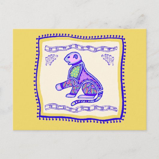 Leopard Quilt Briefkaart (Voorkant)