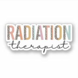Leopard Radiation Therapist, Rad Therapy Afstudeer Sticker