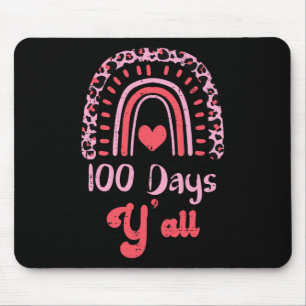 Leopard Rainbow 100 Days Yall 100th Day School Tea Muismat