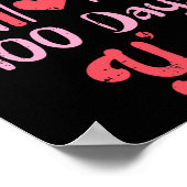 Leopard Rainbow 100 Days Yall 100th Day School Tea Poster (Hoek)