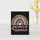 Leopard Rainbow 100ste schooldag, 100 dagen SC Kaart (Gele Bloem)