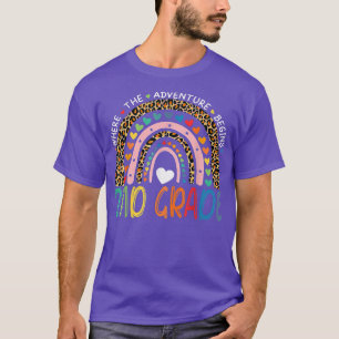 Leopard Rainbow 2e graad waar het avontuur begon T-shirt