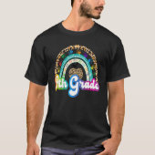 Leopard Rainbow 9th Grade terug naar school 9th Gr T-shirt (Voorkant)