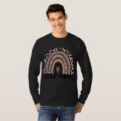 Leopard Rainbow Assistant Principal Teacher Back T T-shirt (Voorkant volledig)