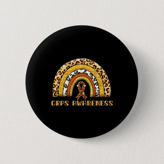 Leopard Rainbow Corps Warrior Ronde Button 5,7 Cm (Voorkant)