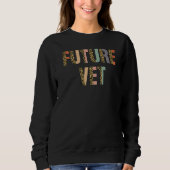 Leopard Rainbow Future Vet Veterinarian Veterinary Trui (Voorkant)