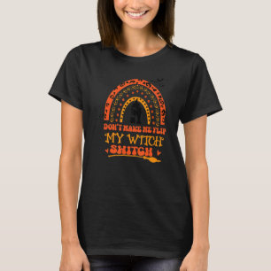 Leopard Rainbow Halloween laat me mijn Wi niet omd T-shirt