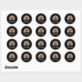 Leopard Rainbow Happy 100th Day School Cute 100 Da Ronde Sticker (Vel)