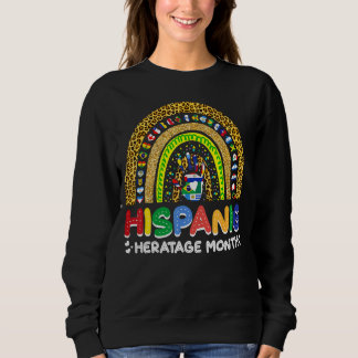 Leopard Rainbow Hispanic Heritage Month All Counte Trui