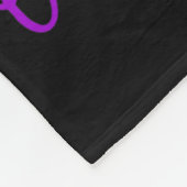 Leopard Rainbow In augustus Draag we Paarse overdo Fleece Deken (Hoek)