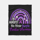 Leopard Rainbow In augustus Draag we Paarse overdo Fleece Deken (Voorkant)