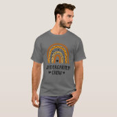 Leopard Rainbow Kindergarten leraar eerste dag van T-shirt (Voorkant volledig)