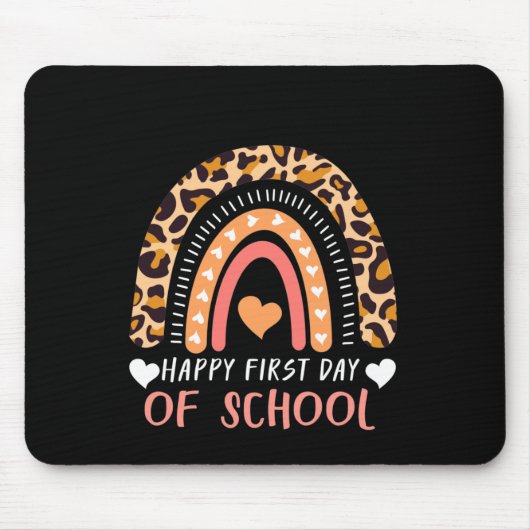 Leopard Rainbow Kindergarten Muismat (Voorkant)