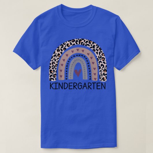 Leopard Rainbow Kindergarten T-shirt (Design voorkant)