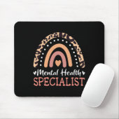 Leopard Rainbow Mental Health Specialist Muismat (Met muis)