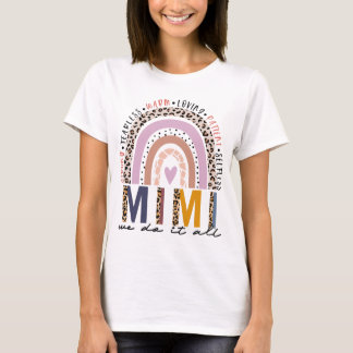 Leopard Rainbow Mimi Life, zonder grenzen Mimi T-shirt