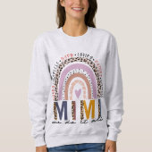 Leopard Rainbow Mimi Life, zonder grenzen Mimi Trui (Voorkant)