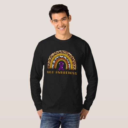 Leopard Rainbow NICU Warrior T-shirt (Voorkant volledig)