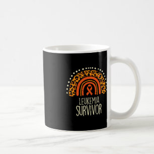Leopard Rainbow Oranje Ribbon Surviment Leukemia A Koffiemok
