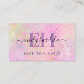 Leopard Rainbow Professional Salon Visitekaartje (Voorkant)