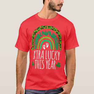 Leopard Rainbow St Patricks Day Zwangerschap Annou T-shirt