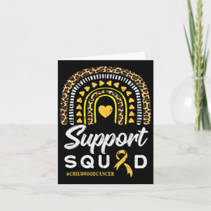 Leopard Rainbow Support Squad Childhood Cancer Awa Kaart
