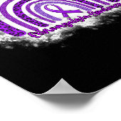 Leopard Rainbow Warrior Fibromyalgie Bewustzijn Poster (Hoek)