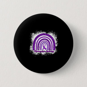 Leopard Rainbow Warrior Fibromyalgie Bewustzijn Ronde Button 5,7 Cm
