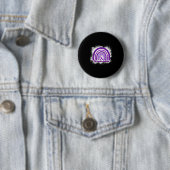 Leopard Rainbow Warrior Fibromyalgie Bewustzijn Ronde Button 5,7 Cm (In situ)