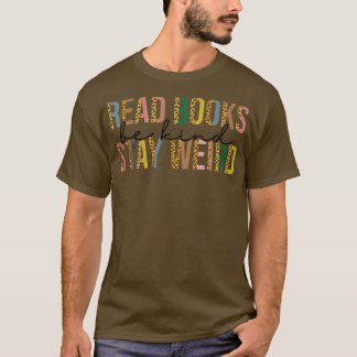 Leopard Read Books: hou je gek van grappig boek L T-shirt