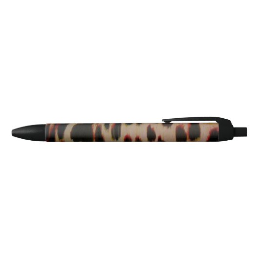 Leopard Red Tint Zwarte Inkt Pen (Bovenkant)