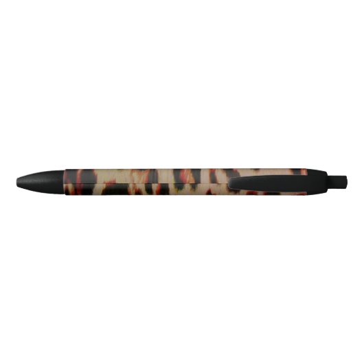 Leopard Red Tint Zwarte Inkt Pen (Achterkant)