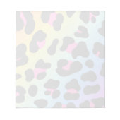 Leopard regenboog gradiënt Wilde Dierlijke huid pa Notitieblok (Voorkant)