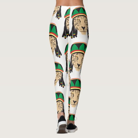 Leopard Reggae Leggings (Achterkant)