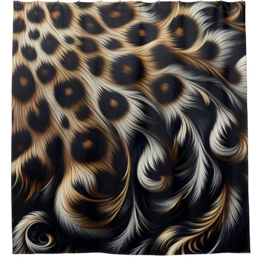 Leopard Retreat: uw nieuwe favoriet Douchegordijn (Voorkant)