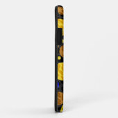 Leopard Retro Polka Dots | Geel blauw Aqua Case-Mate iPhone Case (Achterkant/rechts)