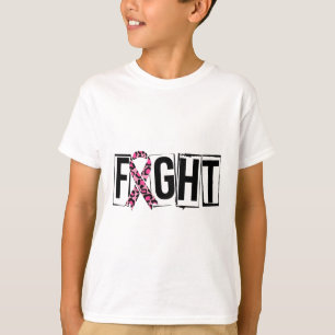 Leopard Ribbon Fight Borstkanker T-shirt