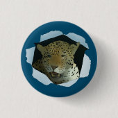 Leopard ronde button 3,2 cm (Voorkant)