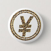 Leopard ¥ ronde button 5,7 cm (Voorkant)