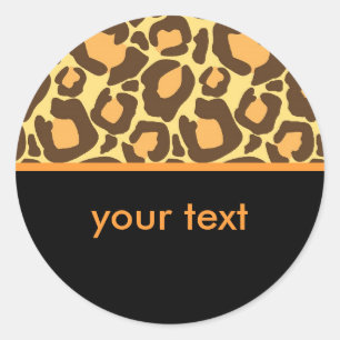 Leopard Ronde Sticker