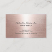 Leopard Roos Gold Makeup Artist Hair Salon Visitekaartje (Achterkant)