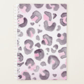 Leopard roze en bruin planner (Voorkant)