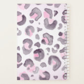 Leopard roze en bruin planner (Achterkant)