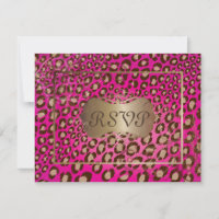 -leopard-RSVP's vereisen 5x7 uitnodigingen