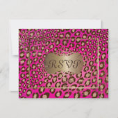 -leopard-RSVP's vereisen 5x7 uitnodigingen (Voorkant)