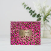 -leopard-RSVP's vereisen 5x7 uitnodigingen (Staand voorkant)