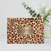 -leopard-RSVP's vereisen 5x7 uitnodigingen (Staand voorkant)