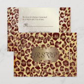 -leopard-RSVP's vereisen 5x7 uitnodigingen (Voorkant / Achterkant)